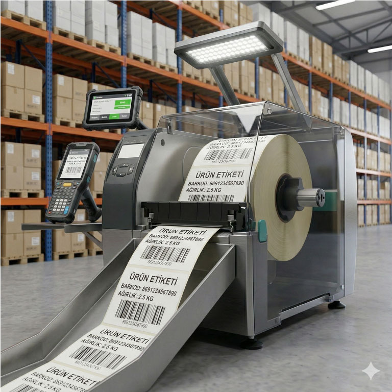 Termal Etiket Fabrika Kullanım
