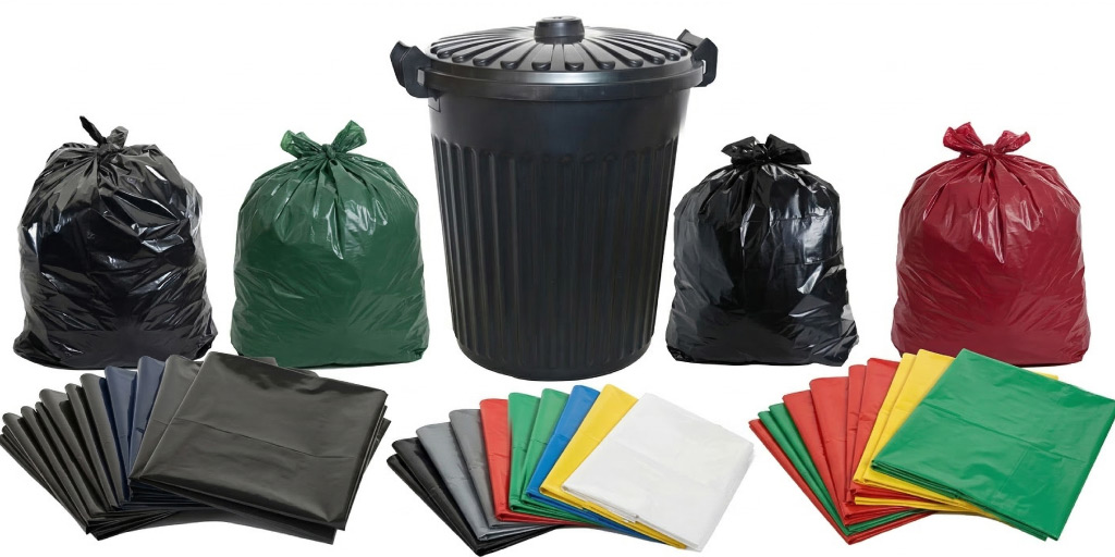 Endüstriyel çöp poşeti toplu şekilde görünüm